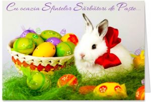 Felicitare cartonata Sfintele Sarbatori de Paste